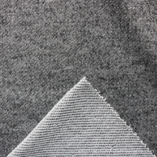 High Quality Comfortable Good Breathability Cationic Dyed Knitted Loose French Terry Fabric For Early Autumn Garment/Suit
